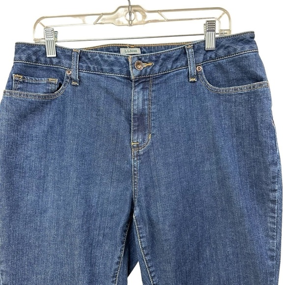 L.L Bean Women’s Classic Fit High Rise Blue Denim Jeans, 16P - Picture 7 of 13